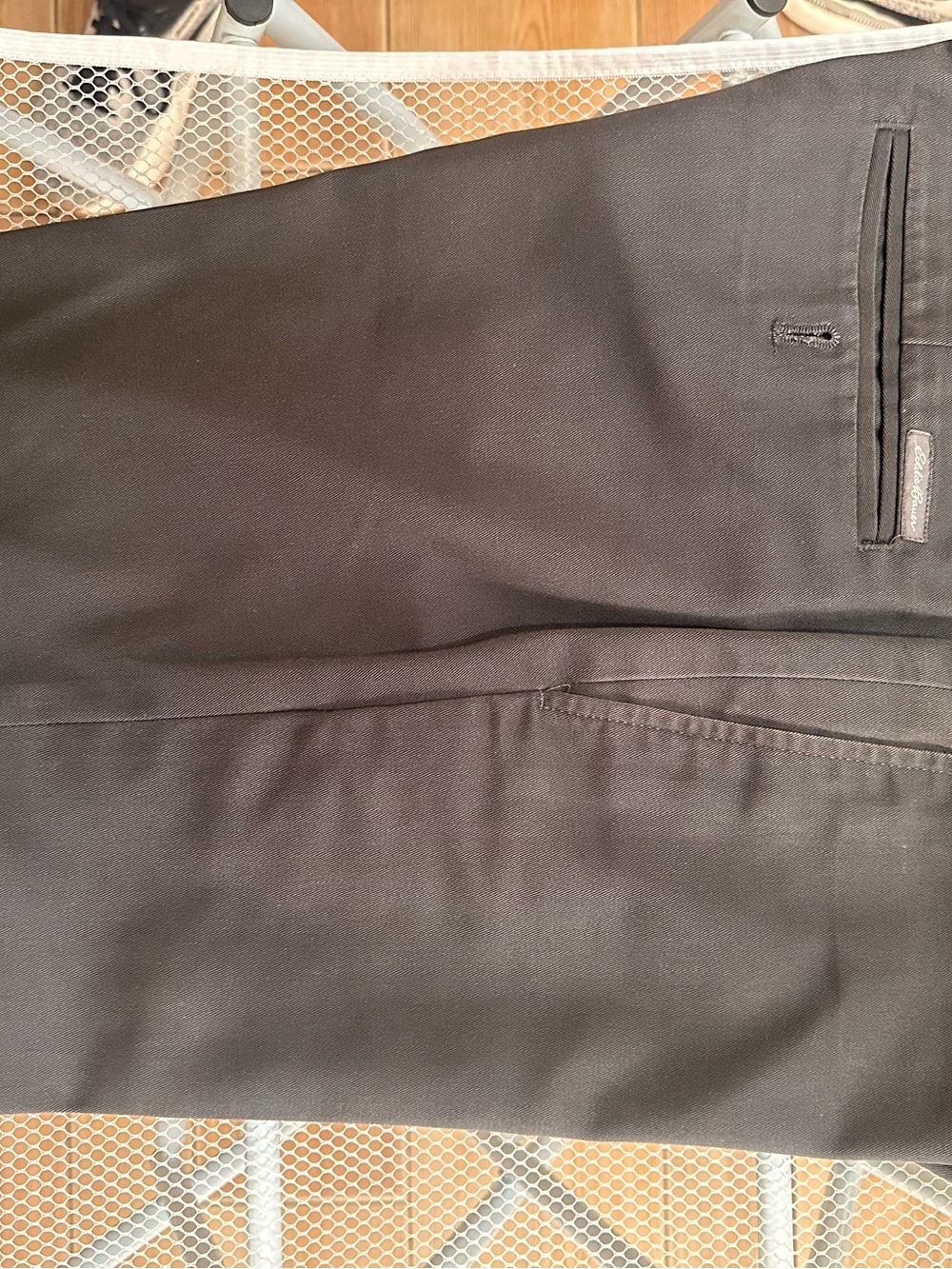 Eddie Bauer dark gray Wrinkle-Resistant Chinos
